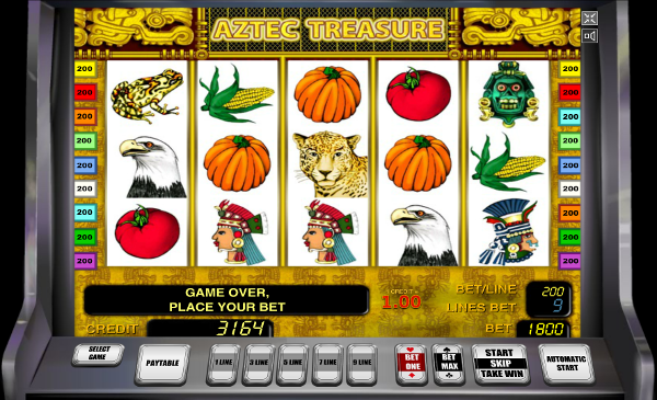 Игровой автомат Aztec Treasure - найди забытые богатства ацтеков в казино Вулкан