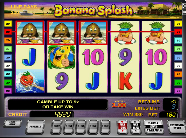 Игровой автомат Banana Splash - задорные персонажи и достойные выигрыши в казино IceCasino