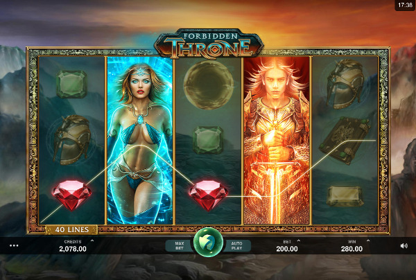 Игровой автомат Forbidden Throne - на поиски драгоценных камней в казино Вулкан
