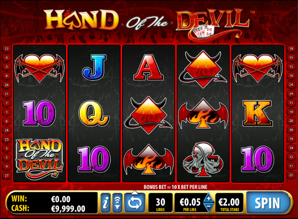 Игровой автомат Hand of the Devil - для любителей мистики
