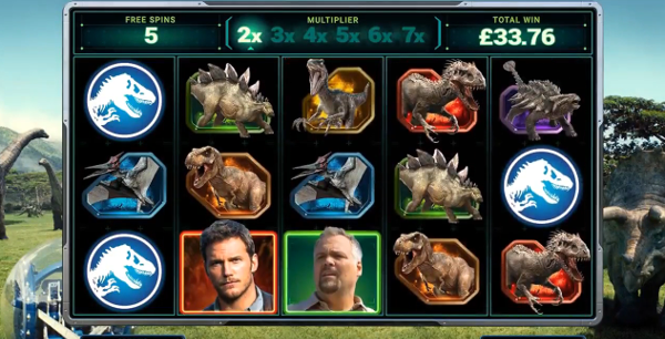Игровой автомат Jurassic World - знакомство с динозаврами