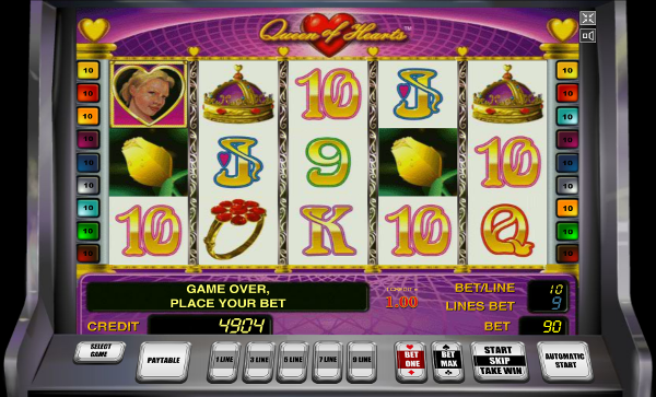 Игровой автомат Queen of Hearts - регулярные бонусы и большие выигрыши для игроков Вулкан Делюкс