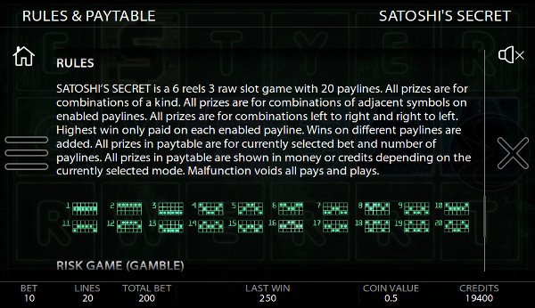 Игровой автомат Satoshi's Secret - в казино Вулкан Рояль играй в самые щедрые слоты